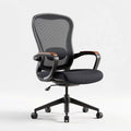 Mesh office chair with adjustable height and padded seat black 40 x 60 x 100cm