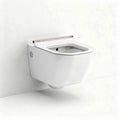 Wall-mounted compact toilet with ceramic construction and modern design 40 x 35 x 30cm