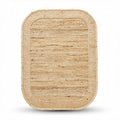 Natural woven jute area rug for indoor use 40 x 30 x 2cm beige color